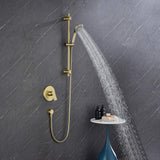 Slide Bar Handheld Shower System with 3-Function Hand Shower and Rough-In Valve LYJ0013