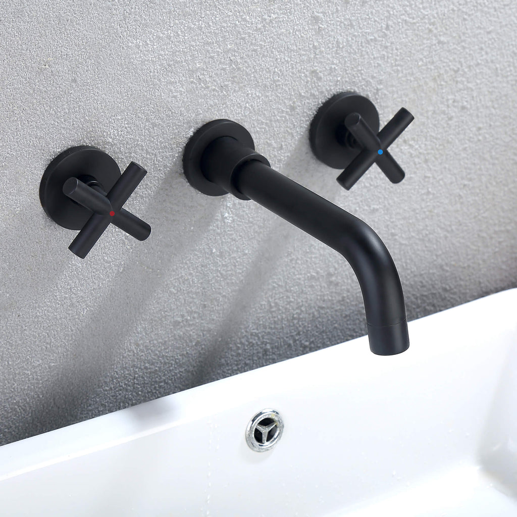 wall mount bathroom sink faucet