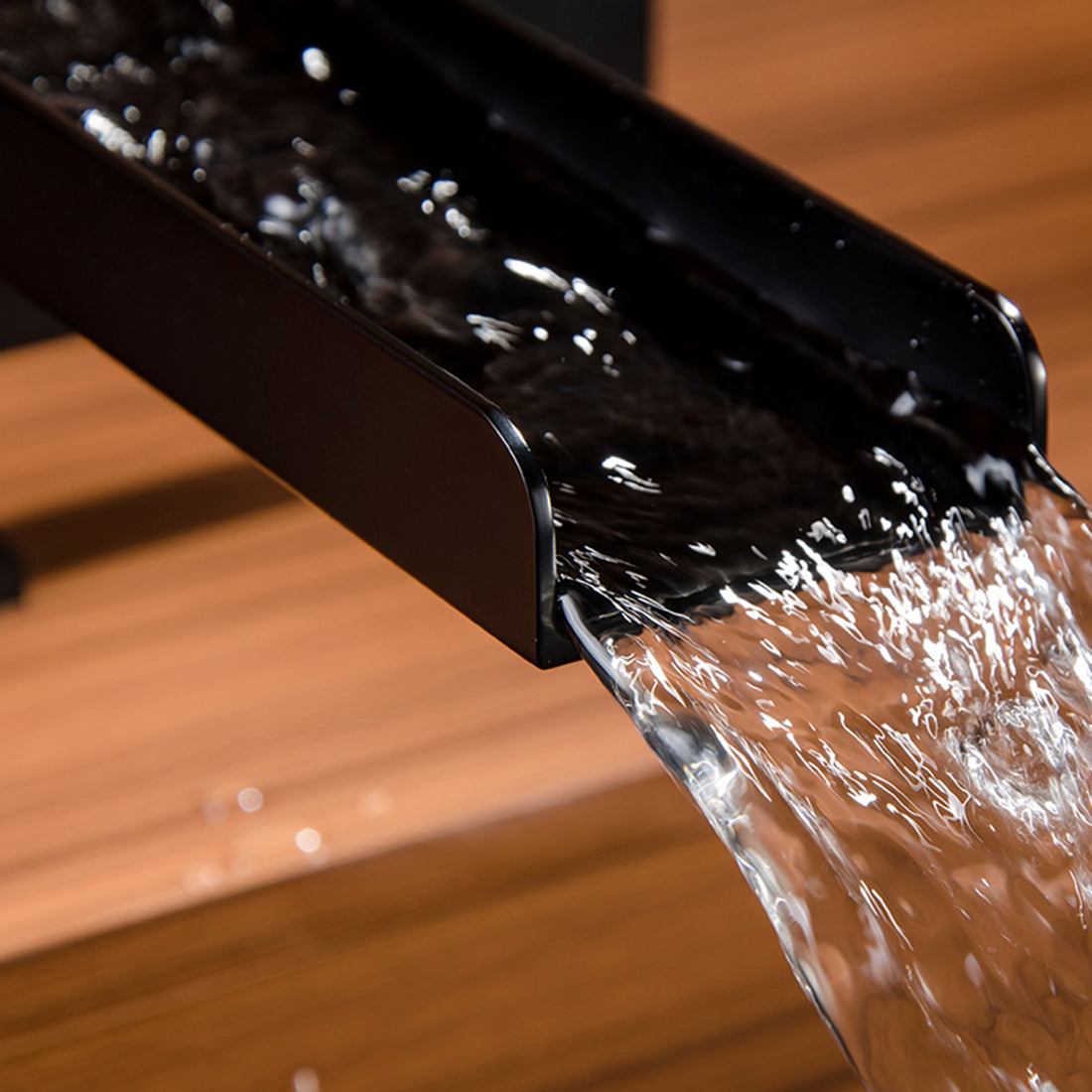 Single Handle Deck-Mounted Tub Filler with Hand Shower and Certified Valve