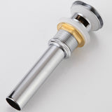 Bathroom Sink Drain with Overflow Vessel Sink Pop Up Drain Stopper Brushed Nickel RB0739BN