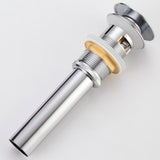 Bathroom Sink Drain with Overflow Vessel Sink Pop Up Drain Stopper Brushed Nickel RB0739BN