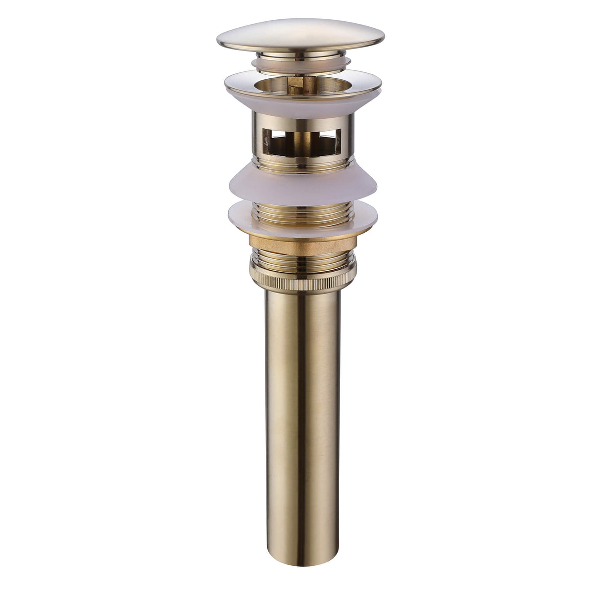 Bathroom Sink Pop-Up Drain with Overflow Solid Brass Universal Sink Drain Stopper
