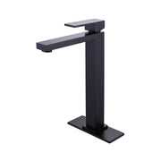 High-Rise Square Faucet for Vessel Sink Basins