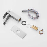 Single Handle 1 Hole Bathroom Faucet in Brushed Nickel RB0760-BN