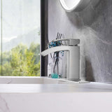 Single Handle 1 Hole Bathroom Faucet in Brushed Nickel RB0760-BN