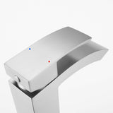 Single Handle 1 Hole Bathroom Faucet in Brushed Nickel RB0760-BN