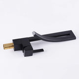 Unique Single Handle Solid Brass Matte Black Bathroom Sink Faucet RB0762