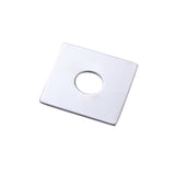 2.44-Inch Shower Arm Flange Replacement, Square Decorative Plate 1-Piece Stainless Steel Cover