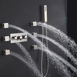 Brushed Nickel 3-Function LED Complete Shower Jet System RB0832