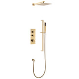 High Flow Stainless Thermostatic Shower Set	with Slide Bar