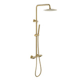 Dual-Function Thermostatic Shower System with Adjustable Bar