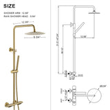 Thermostatic Shower Faucet Size