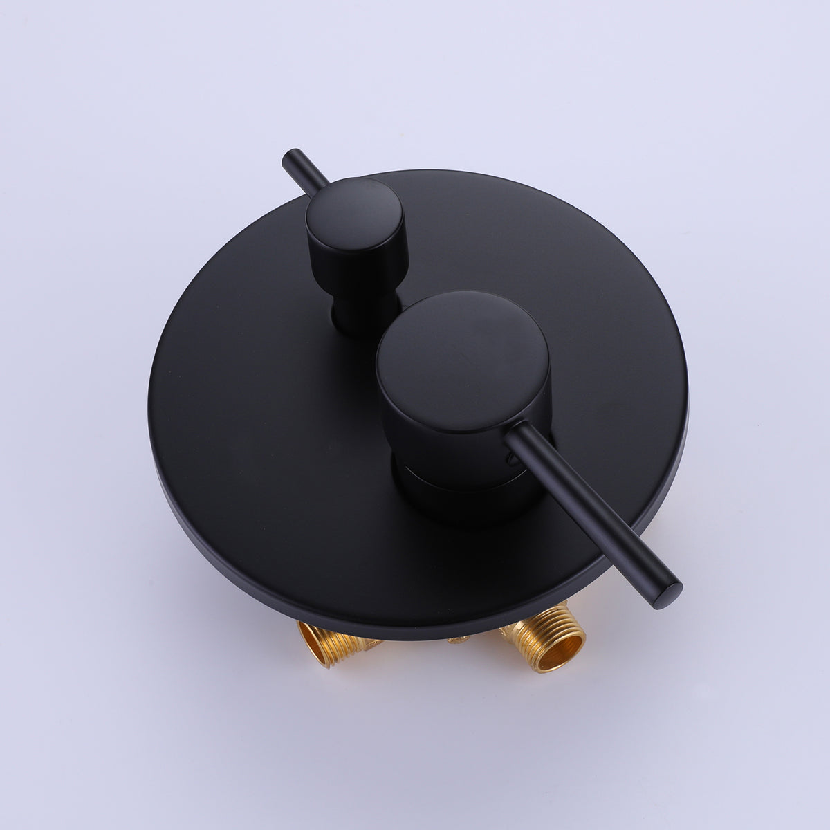 Wall-Mounted Tub Faucet with Integrated Handheld Shower