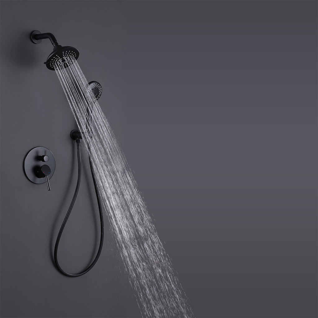Wall Mount Rainfall Exposed 5-function Shower System Set RB0865