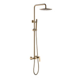 Exposed Rain Shower Kit with Tub Spout and Slide Bar