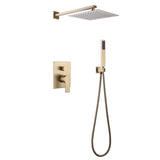 Brushed Gold Rainfall Shower System