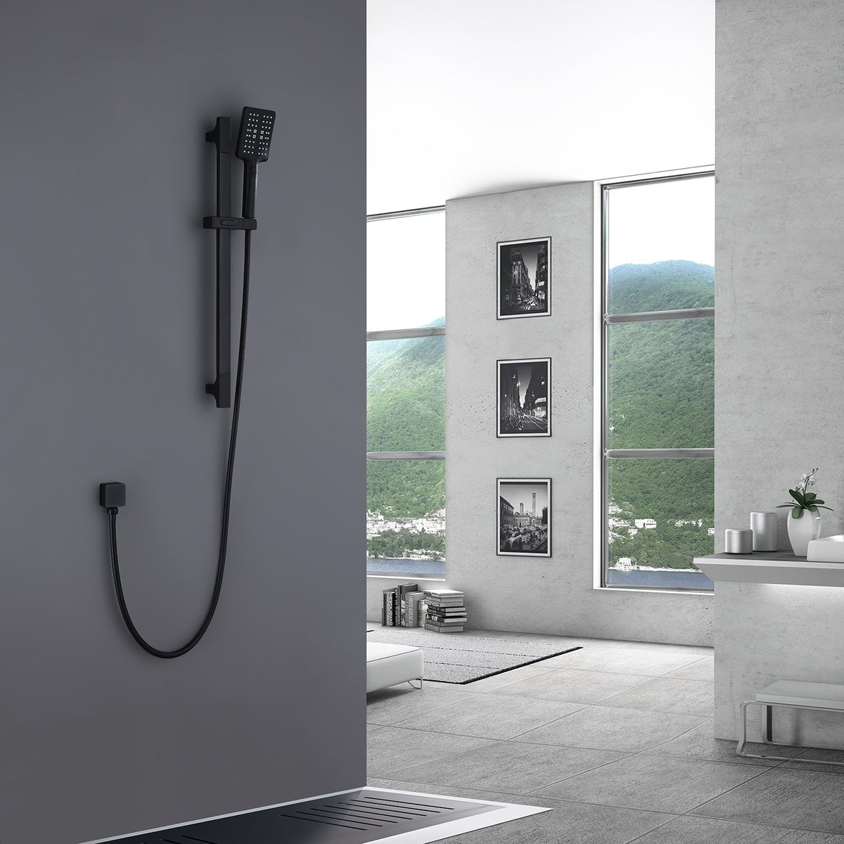 Versatile 3-Mode Handheld Shower Kit with Slide Bar and 59-Inch Hose