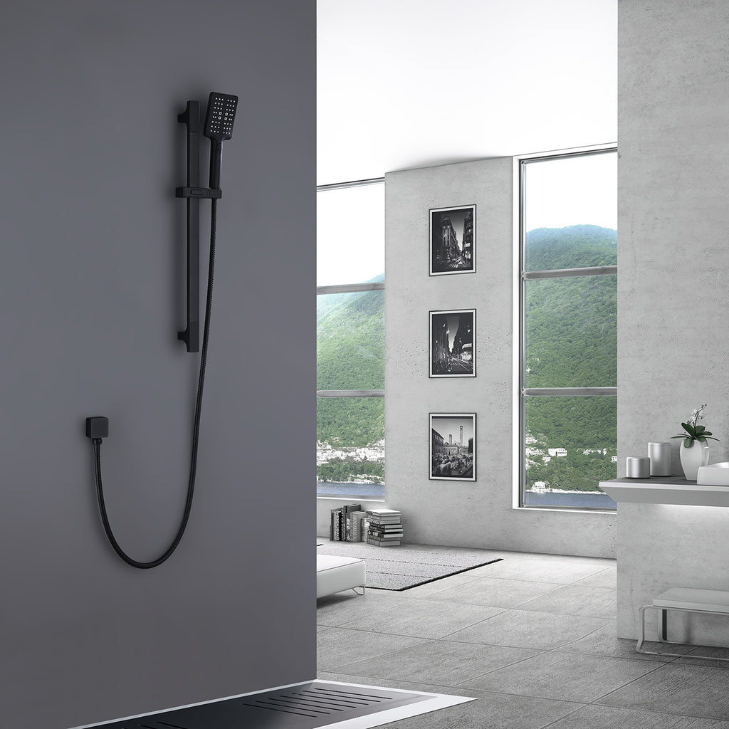 3-Function Handheld Shower Head with Slide Bar and 59-inch Hose RB0890