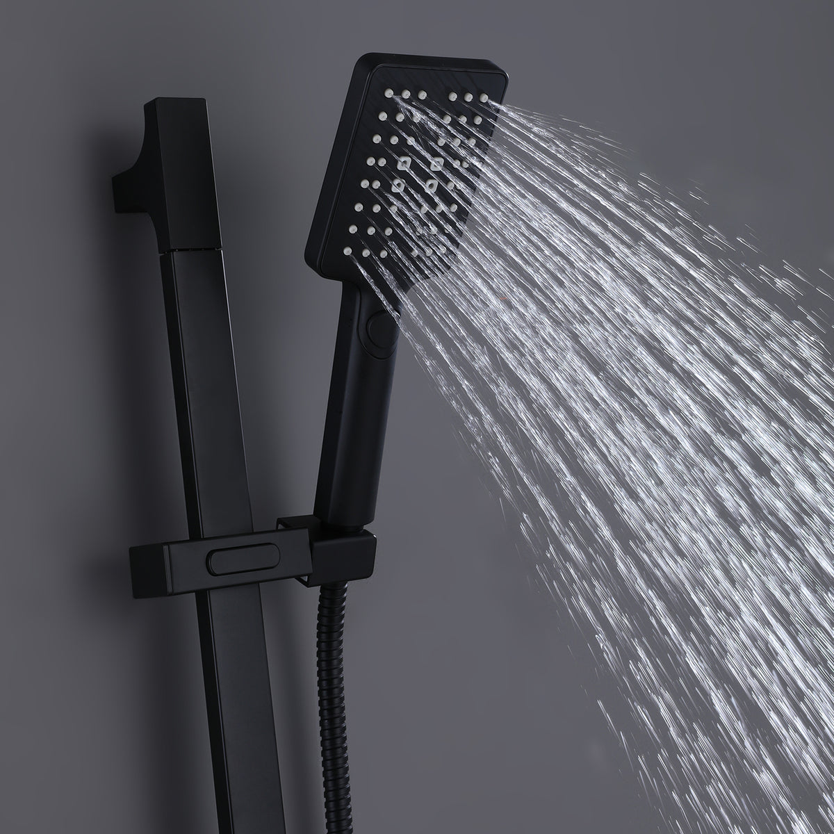Versatile 3-Mode Handheld Shower Kit with Slide Bar and 59-Inch Hose