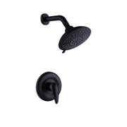 Matte Black Shower Faucet Set with 5-Function Shower Head