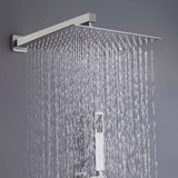 Shower System with Waterfall Tub Spout Brushed Nickel Shower Faucet Set RB0906BN