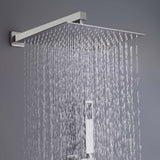 Shower System with Waterfall Tub Spout Brushed Nickel Shower Faucet Set RB0906-BN