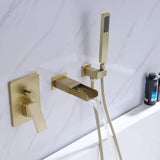 Wall Mount Bathtub Faucet with Handheld Shower RB0930