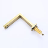 3-Piece Faucet Set with Square Handles and Tall Spout
