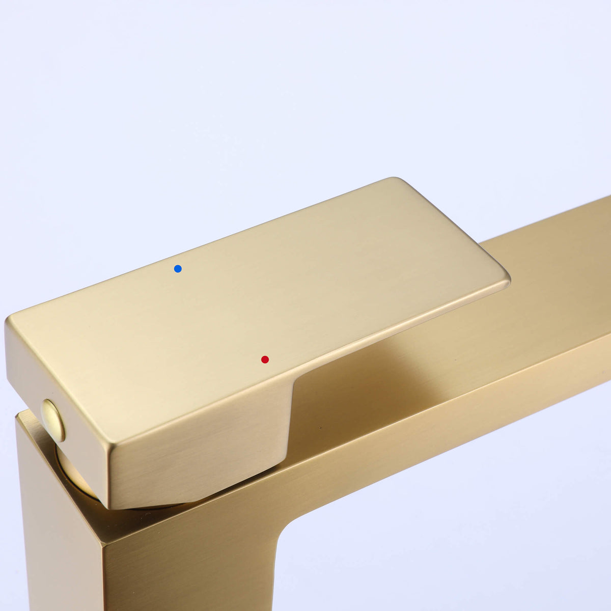 Tall Vessel Faucet with Flat Lever and Square Base