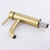 Brushed Gold Single Hole Bathroom Sink Faucet Basin Lavatory Faucet RB0960