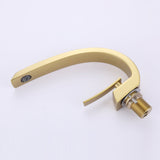 C-Shaped Sculptural Faucet with Open Lever Handle