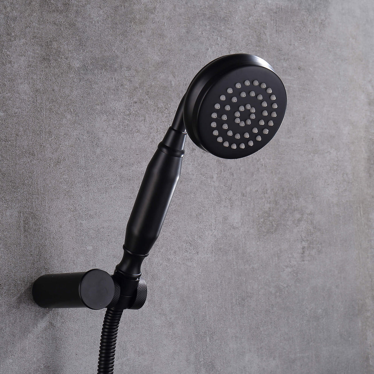Industrial Pipe Wall-Mounted Tub Faucet with Hand Shower
