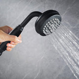 Matte Black Freestanding Tub Faucet Clawfoot Industrial Tub Faucet with Hand Shower RB0992