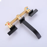 Two Handle Bathroom Sink Faucet Rough-in Valve Included Matte Black RB0998