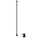 Hang Ceiling Mount Black Bathroom Faucet with "O" Shaped Spout