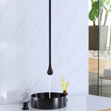 Hang Ceiling Mount Black Bathroom Faucet with "O" Shaped Spout RB1007