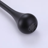 Hang Ceiling Mount Black Bathroom Faucet with "O" Shaped Spout