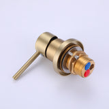 Ceiling Mounted Brushed Gold Bathroom Faucet with Water Drop Design RB1008