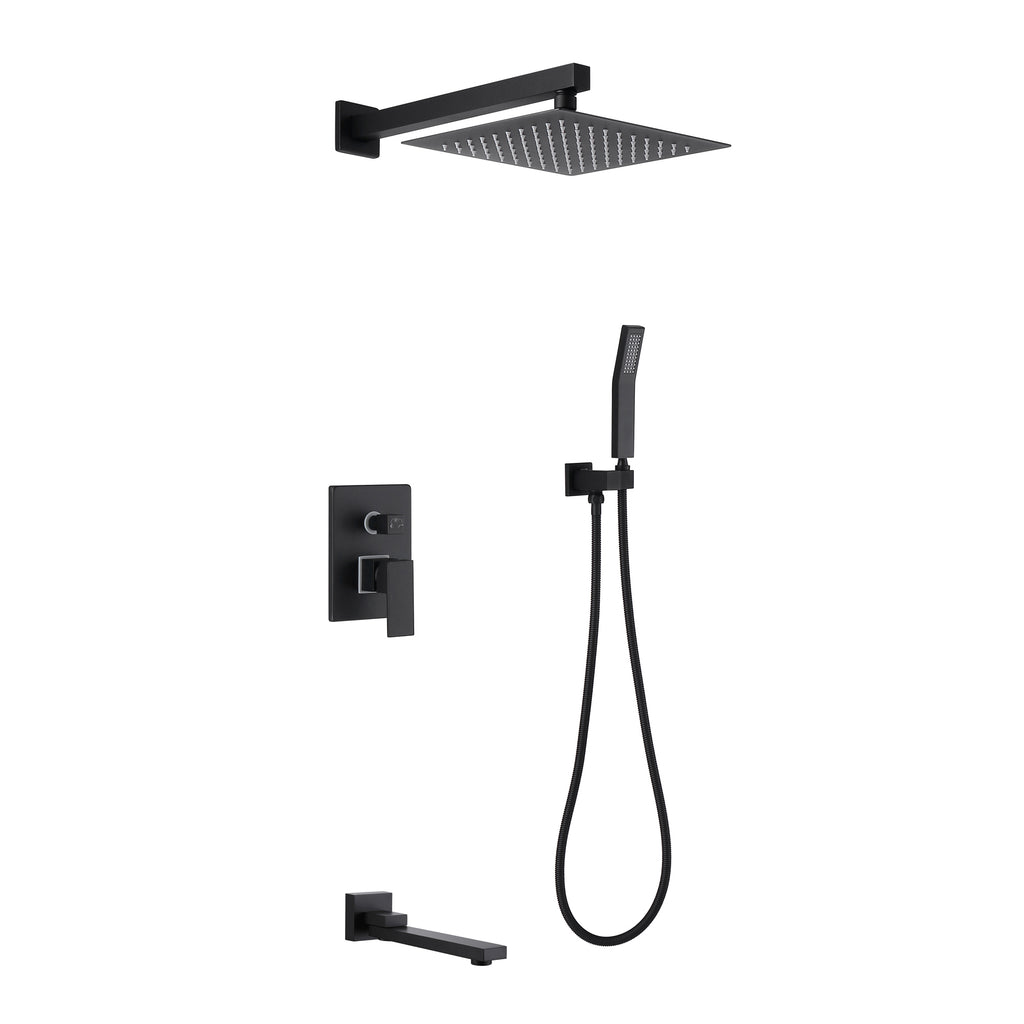 Wall Mount Shower System with Embedded-Box and Tub Spout RB1005 – Rbrohant