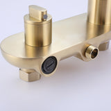 Brushed Gold Exposed Install 3-Function Shower System Combo Set RB1038