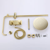 Wall Mount 3-Function Complete Shower System with Rough-In Valve RB1039