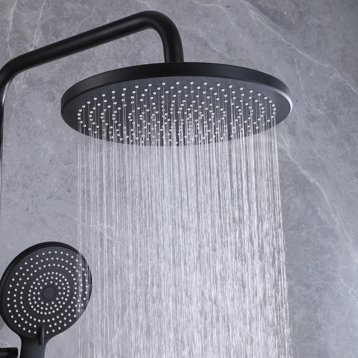 3-Function Exposed Tub Shower System with 3-Mode Hand Shower