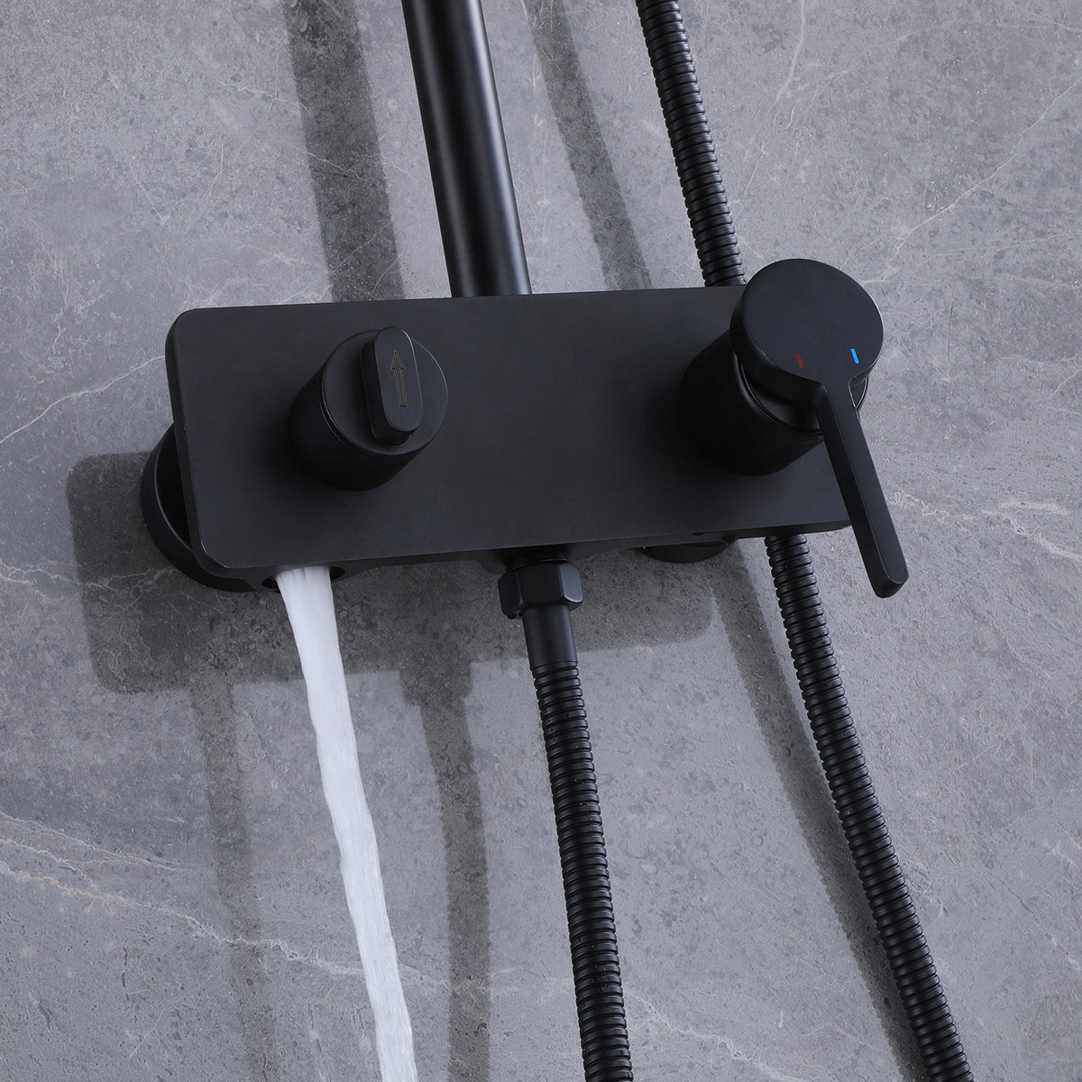 3-Function Exposed Tub Shower System with 3-Mode Hand Shower