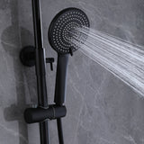 Matte Black Shower Fixtures Brass 3-Function Exposed Shower System RB1040