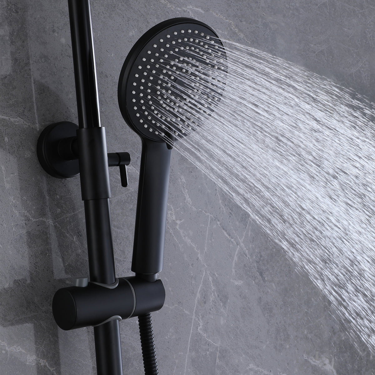 3-Function Exposed Tub Shower System with 3-Mode Hand Shower