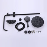 3-Function Shower Faucet Brass Exposed Shower System Matte Black RB1041