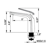 Soft Curve Mixer Tap with  Lever Handle