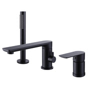 Bathtub Faucet with Rotatable Spout and Handheld Shower Attachment
