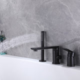 Bathtub Faucet with Handheld Shower Rotatable Spout RB1054