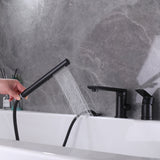 Bathtub Faucet with Handheld Shower Rotatable Spout RB1054